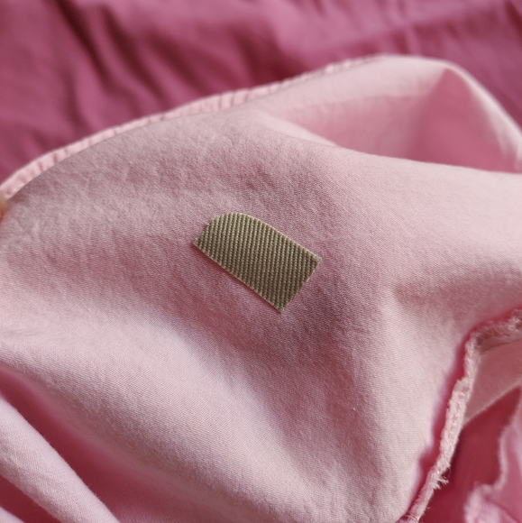 Iced candy/baby pink Zara Basic ruffle tiered short cap sleeve top size medium - Picture 6 of 7